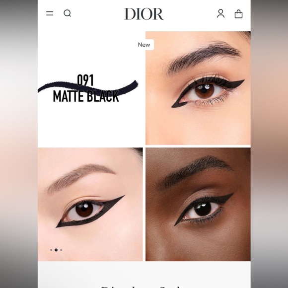 Dior Diorshow Stylo Waterproof Creamy Eyeliner Pen Matte Black 091 - Picture 2 of 7